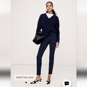 Banana Republic Skinny Everywhere Ponte Pant hyper navy blue